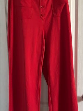 Halara Women’s Size XL High-Waist Wide Leg Pants - Red NWT